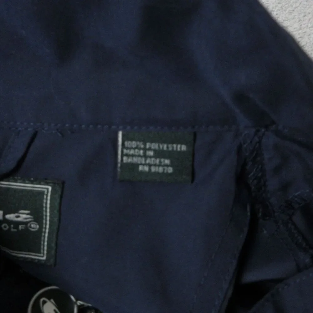 Bolle Golf Windbreaker Mens L Navy Short Sleeve 1/4 Zip Wind Water Resistant‎